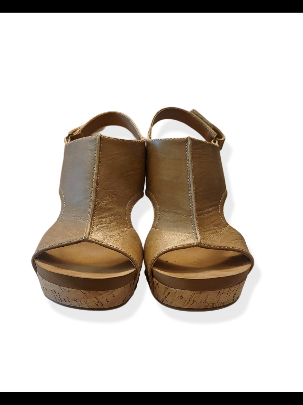 🌿Corkys Footwear Women's Size 7 Carley Wedge Sandals in a Caramel Smooth - Picture 6 of 12